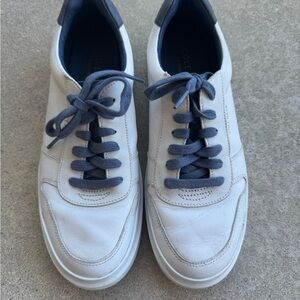 Cole Haan GrandPro Women's Leather White and Navy Sneakers